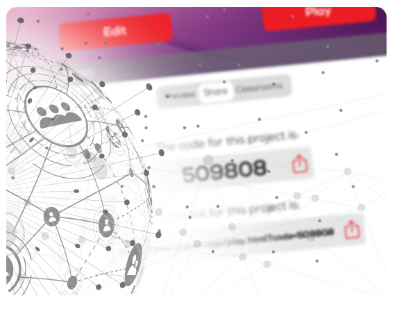 Create learning games and quizzes and share your projects